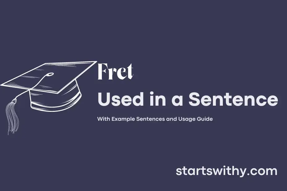 sentence with Fret