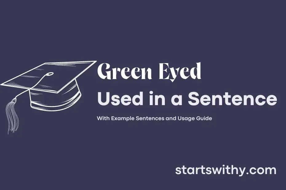 sentence with Green Eyed