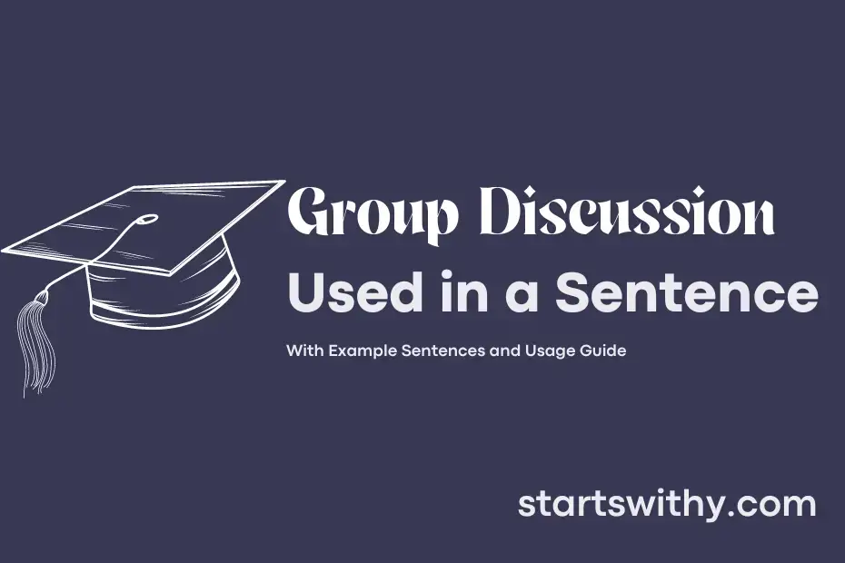 sentence with Group Discussion