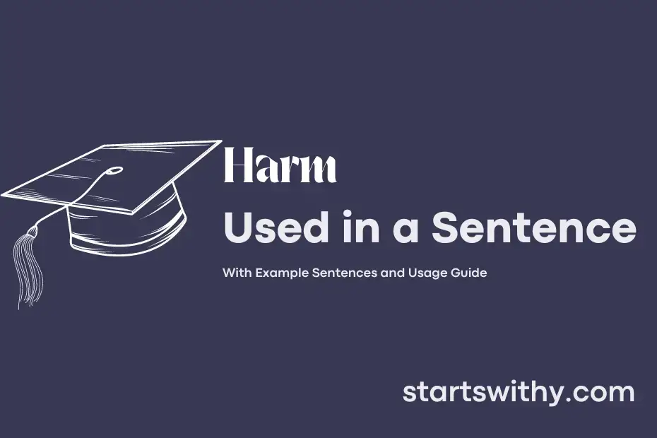 sentence with Harm