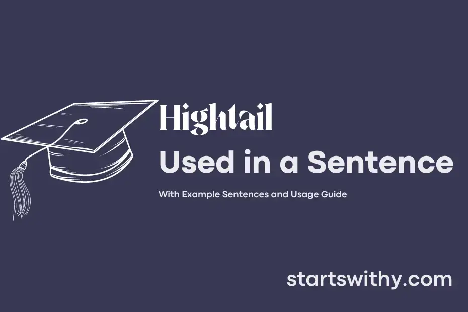 sentence with Hightail