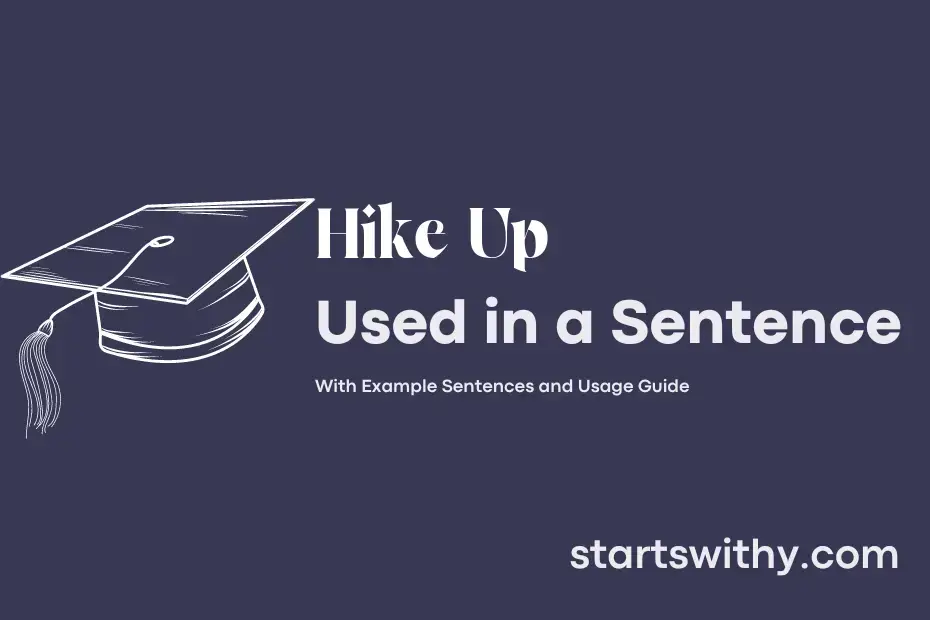 sentence with Hike Up