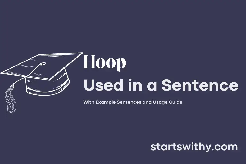 sentence with Hoop