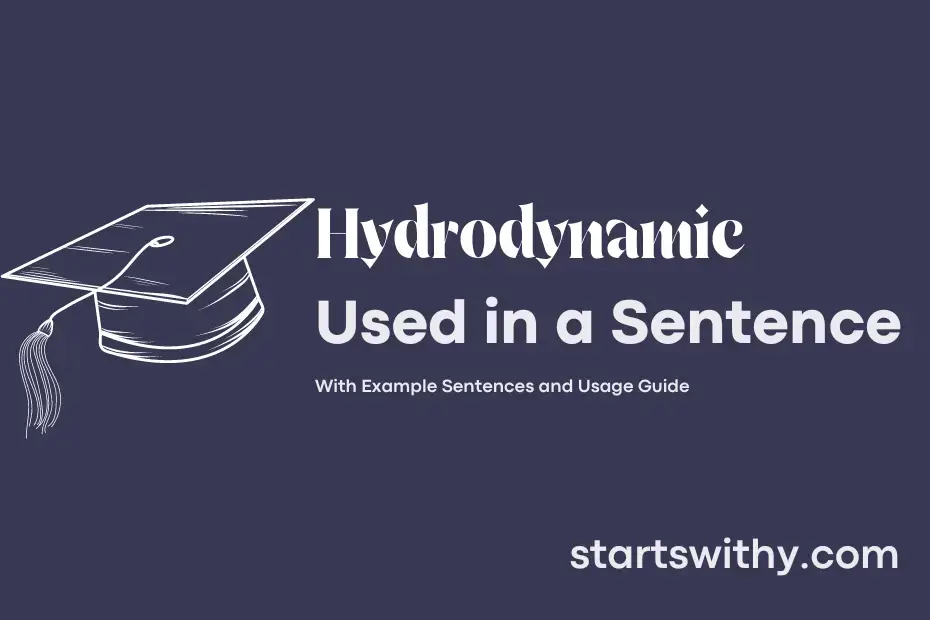 sentence with Hydrodynamic