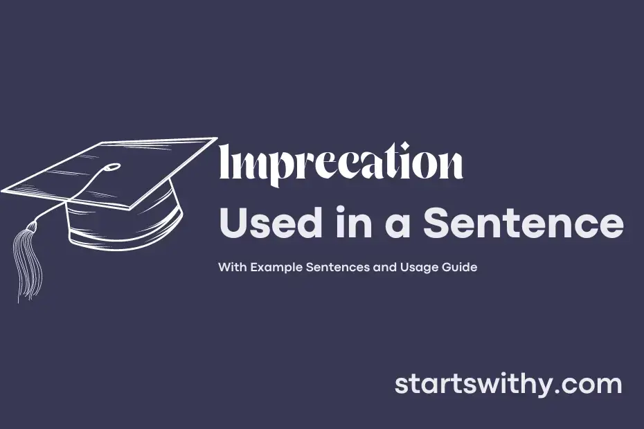 sentence with Imprecation