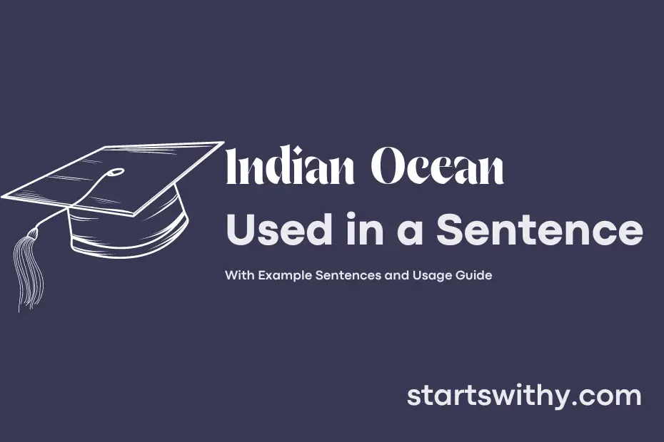 sentence with Indian Ocean