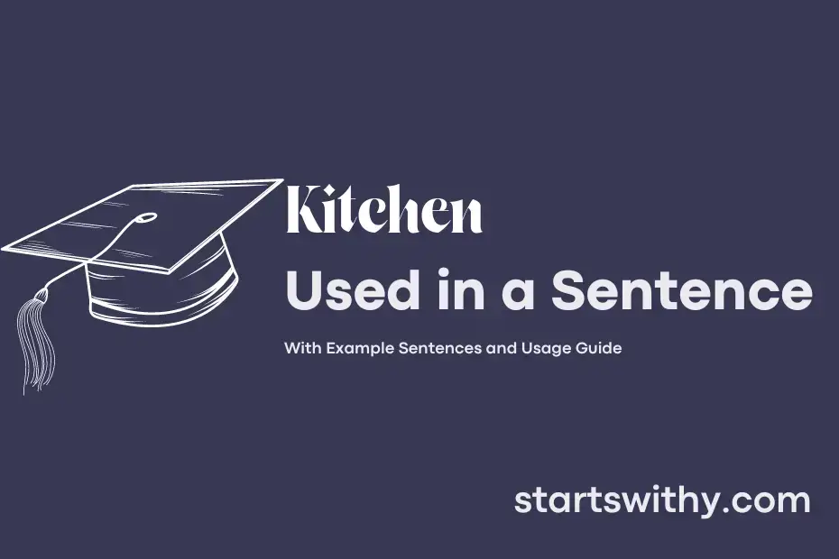 sentence with Kitchen