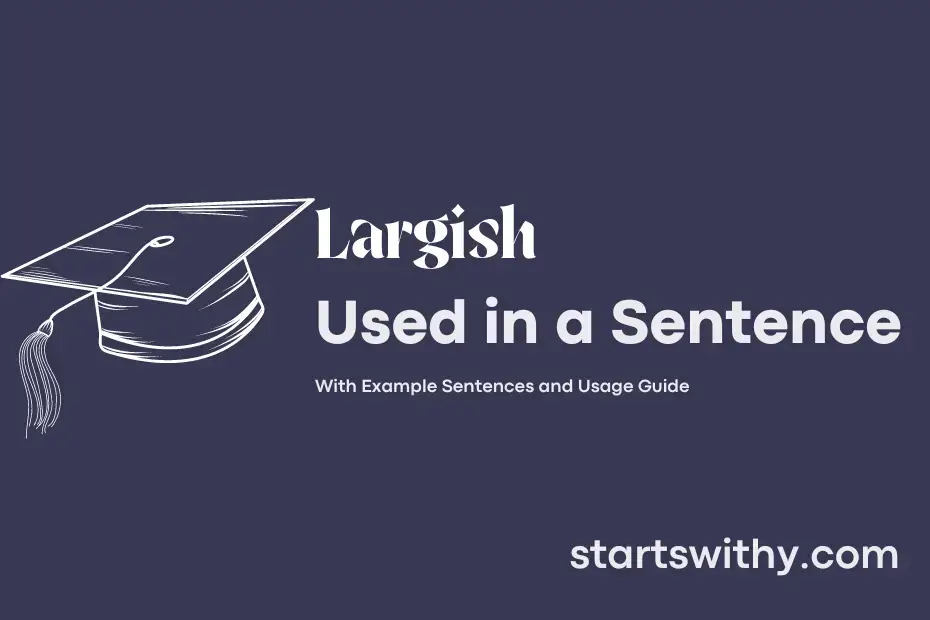 sentence with Largish