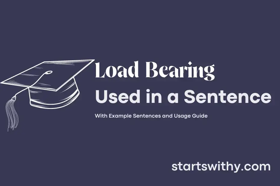 sentence with Load Bearing