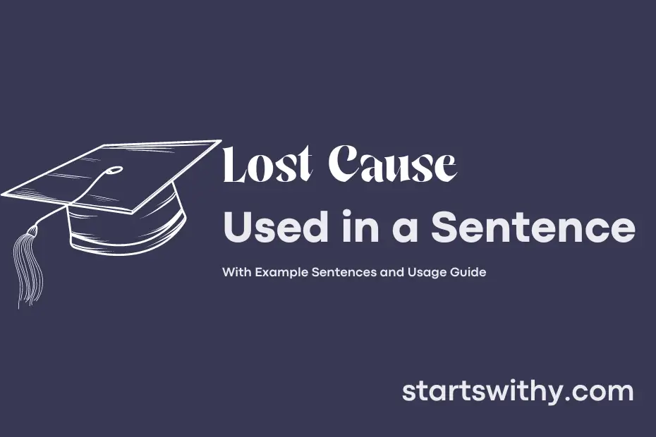 sentence with Lost Cause