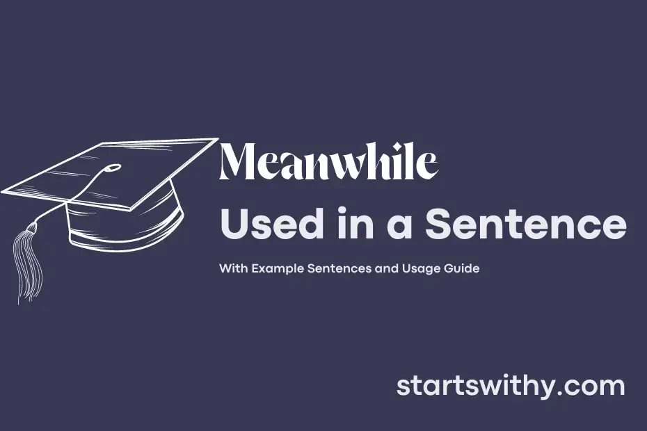 Sentence with Meanwhile