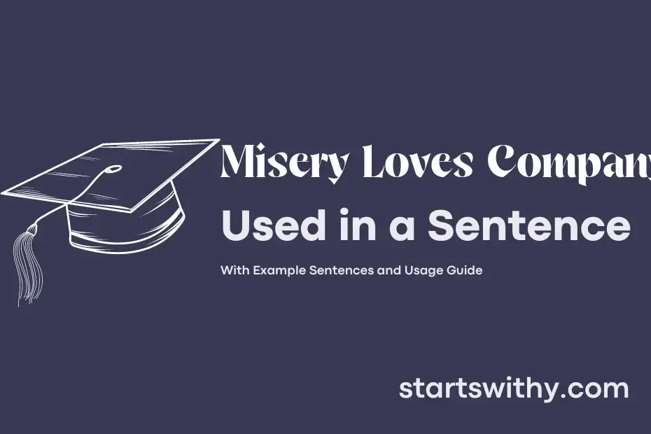Sentence with Misery Loves Company