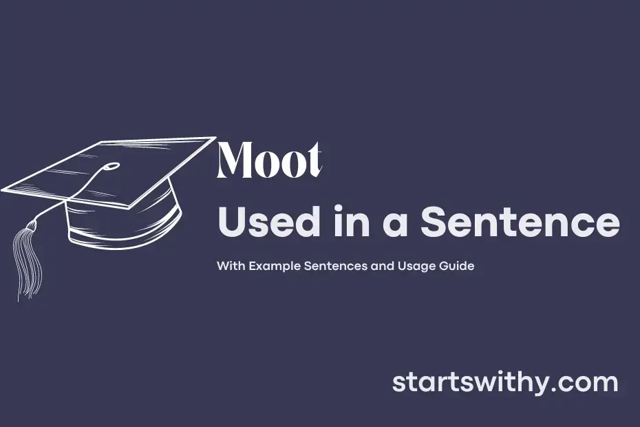 Sentence with Moot