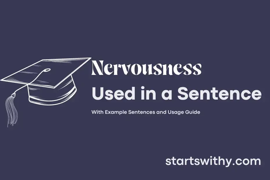 Sentence with Nervousness