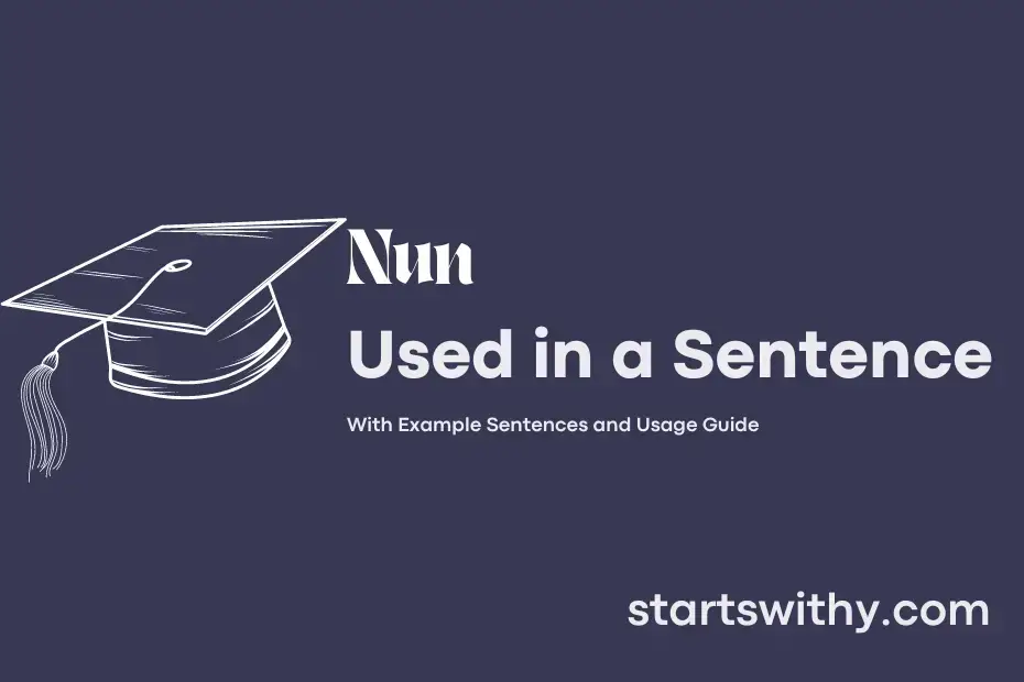 Sentence with Nun