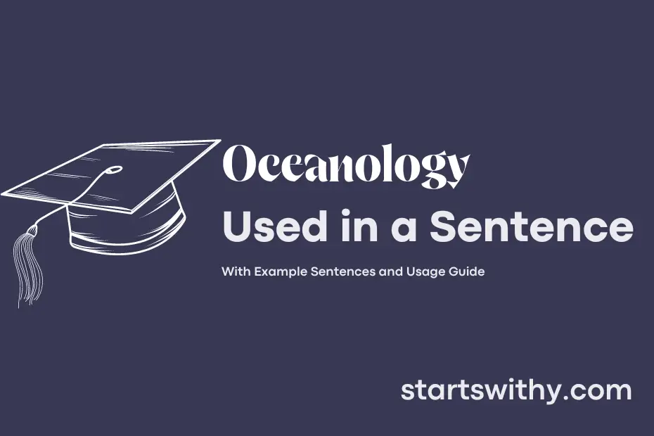Sentence with Oceanology
