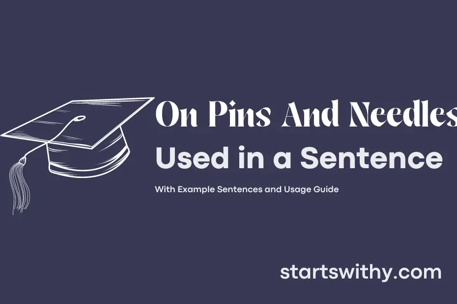 ON PINS AND NEEDLES in a Sentence Examples: 21 Ways to Use On Pins And ...