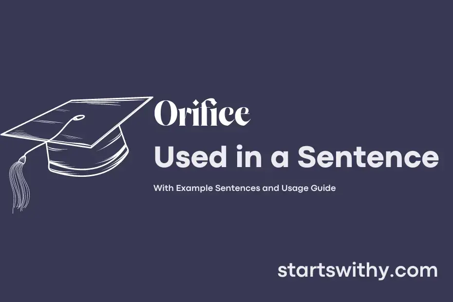 Sentence with Orifice