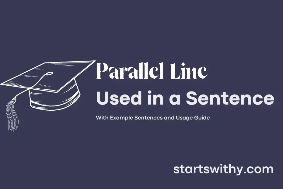 Sentence with Parallel Line