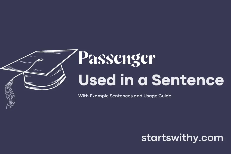 Sentence with Passenger