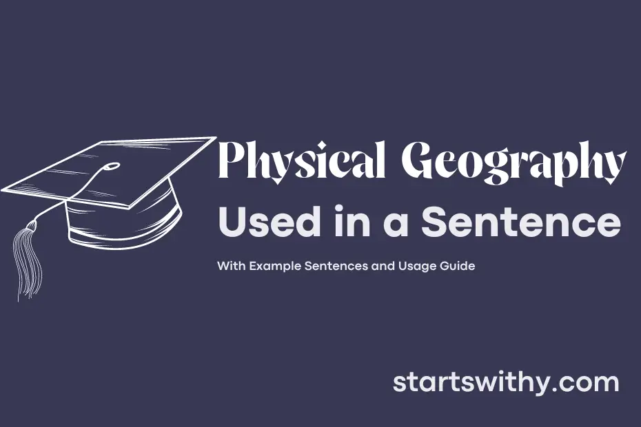 Sentence with Physical Geography