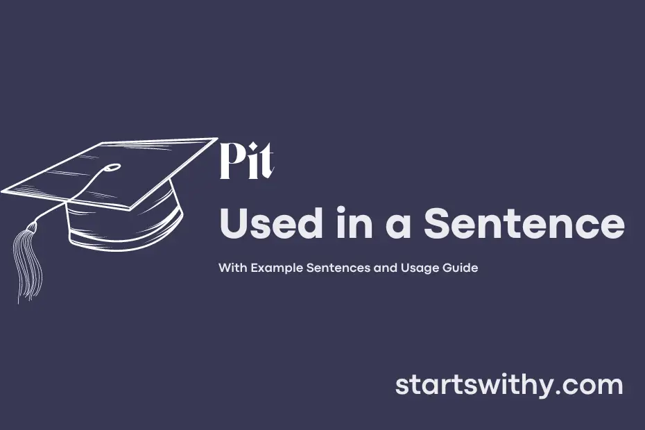 Sentence with Pit