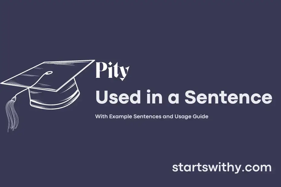 Sentence with Pity