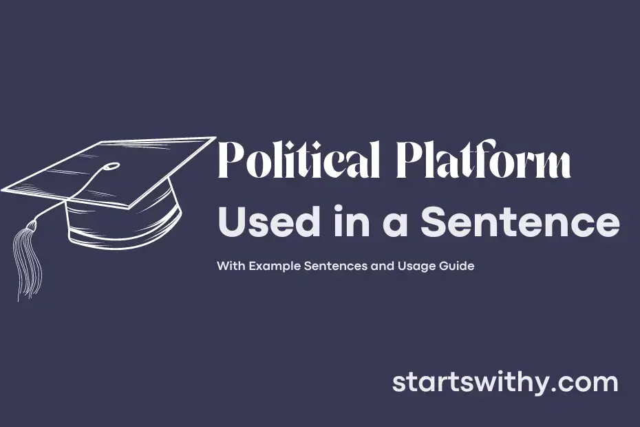 POLITICAL PLATFORM in a Sentence Examples 21 Ways to Use Political