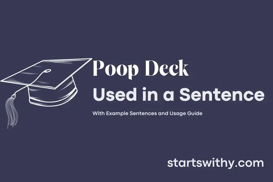 Sentence with Poop Deck
