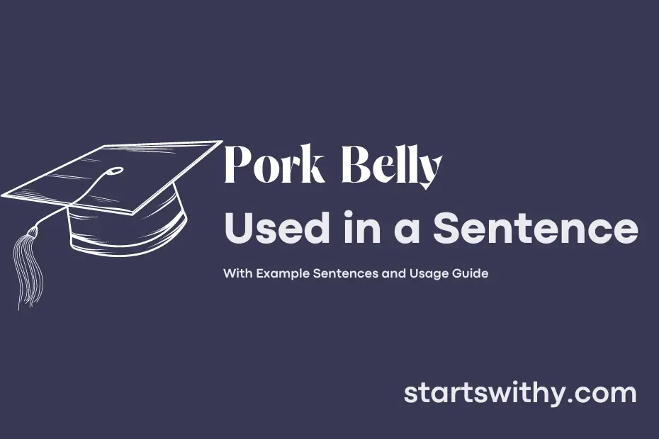 Sentence with Pork Belly