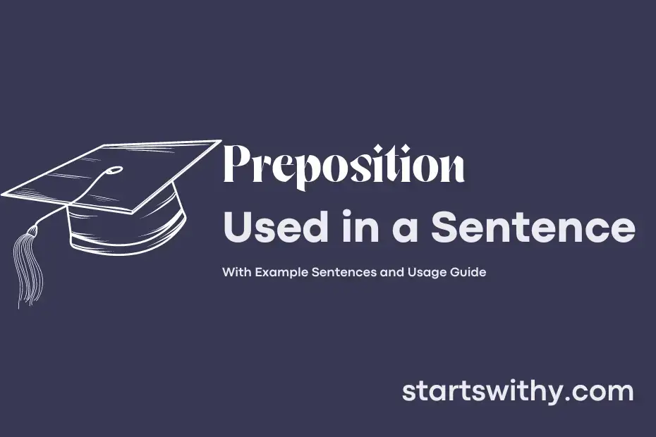 Sentence with Preposition