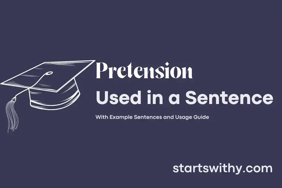 Sentence with Pretension