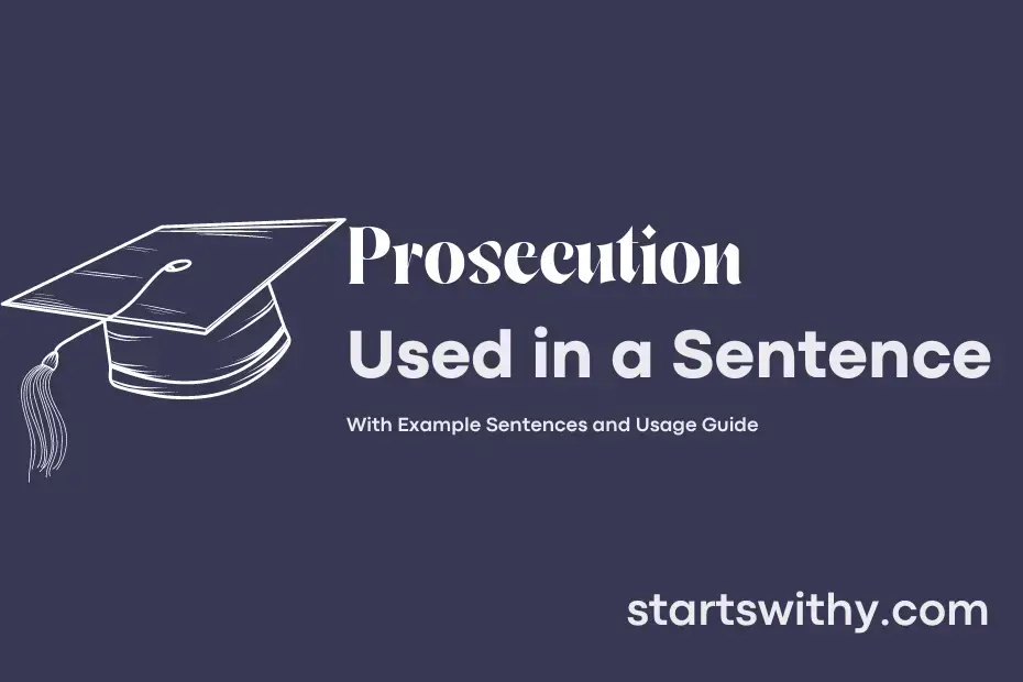 Sentence with Prosecution