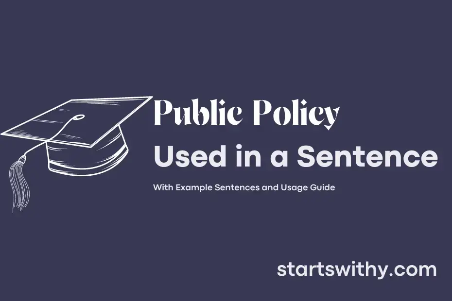 Sentence with Public Policy