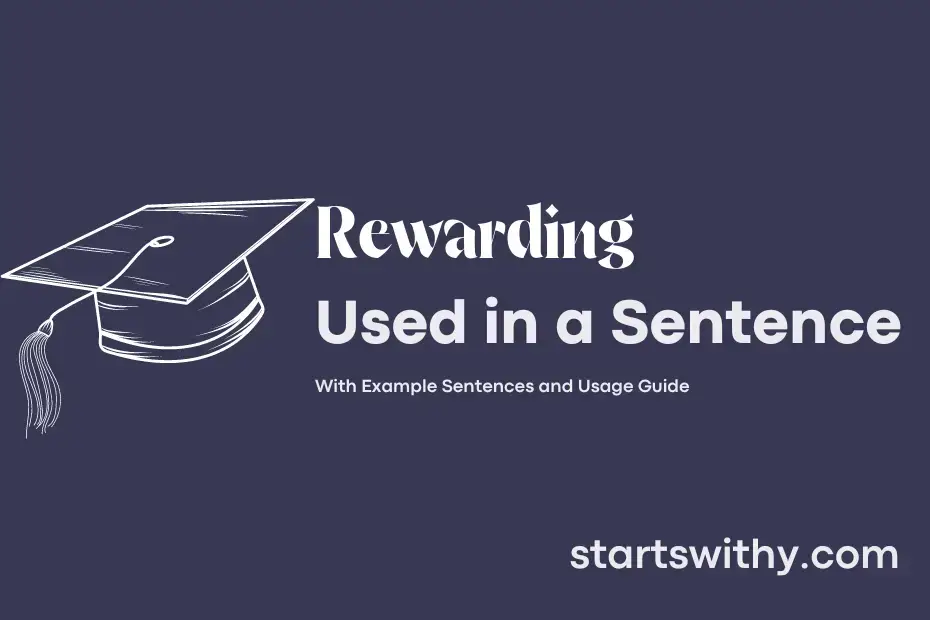 Sentence with Rewarding