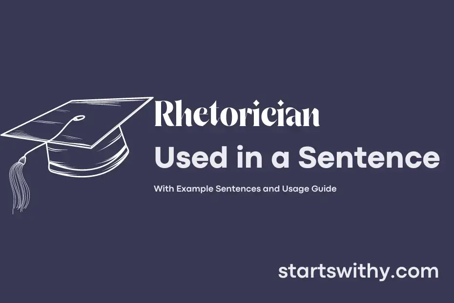 Sentence with Rhetorician