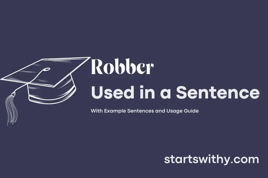 Robber In A Sentence