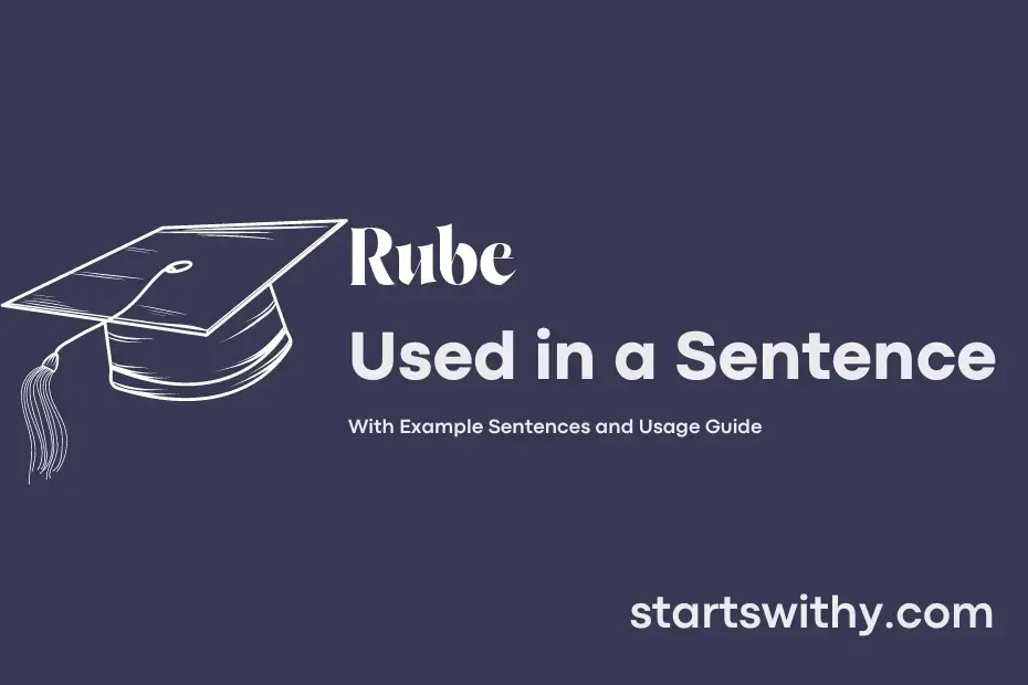 Sentence with Rube