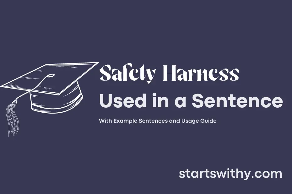 Sentence with Safety Harness