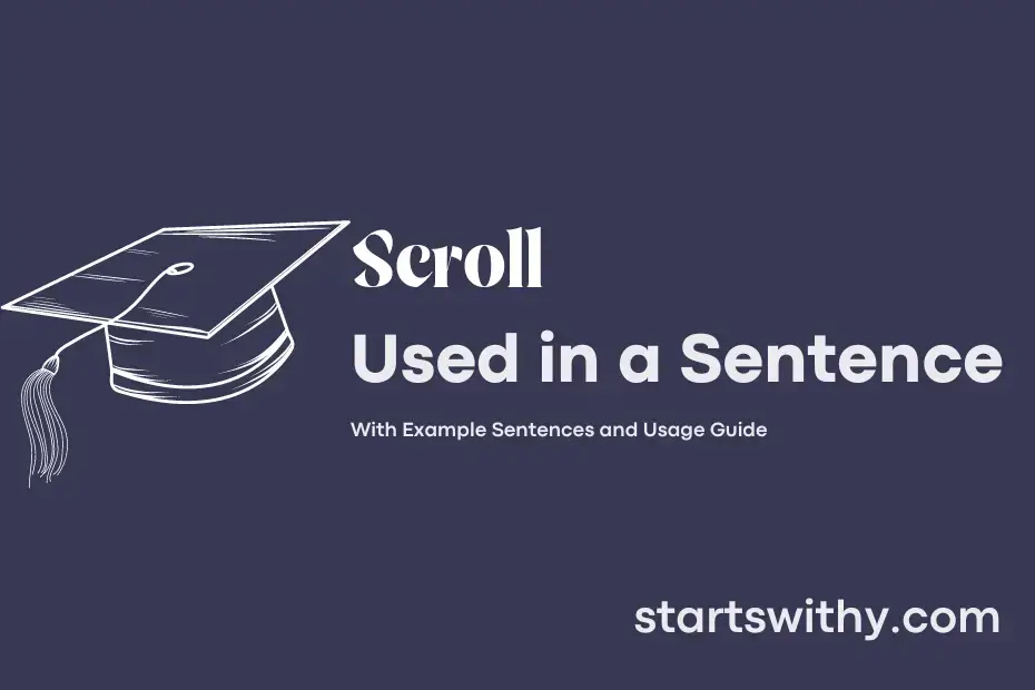 Sentence with Scroll
