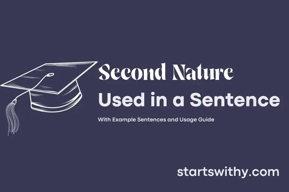 Sentence with Second Nature