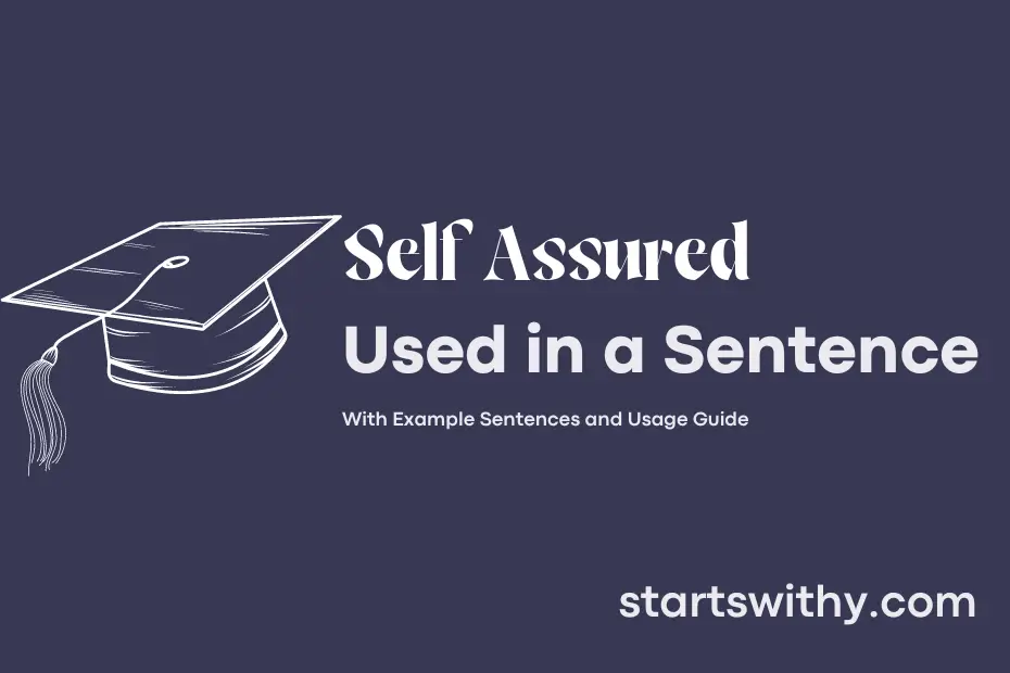 Sentence with Self Assured