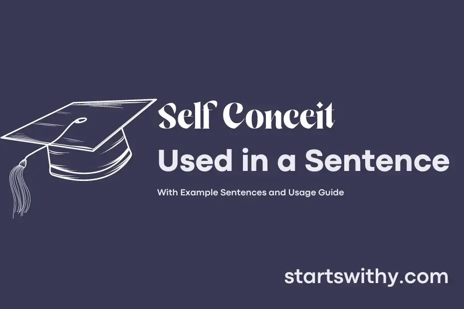 SELF CONCEIT in a Sentence Examples: 21 Ways to Use Self Conceit