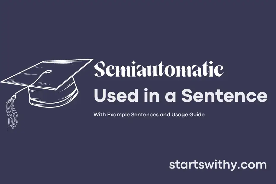 Sentence with Semiautomatic