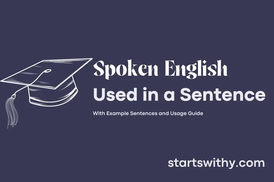 Sentence with Spoken English