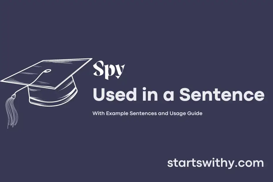 Sentence with Spy