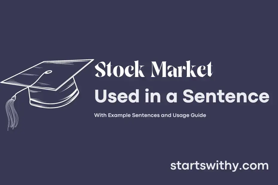 Sentence with Stock Market