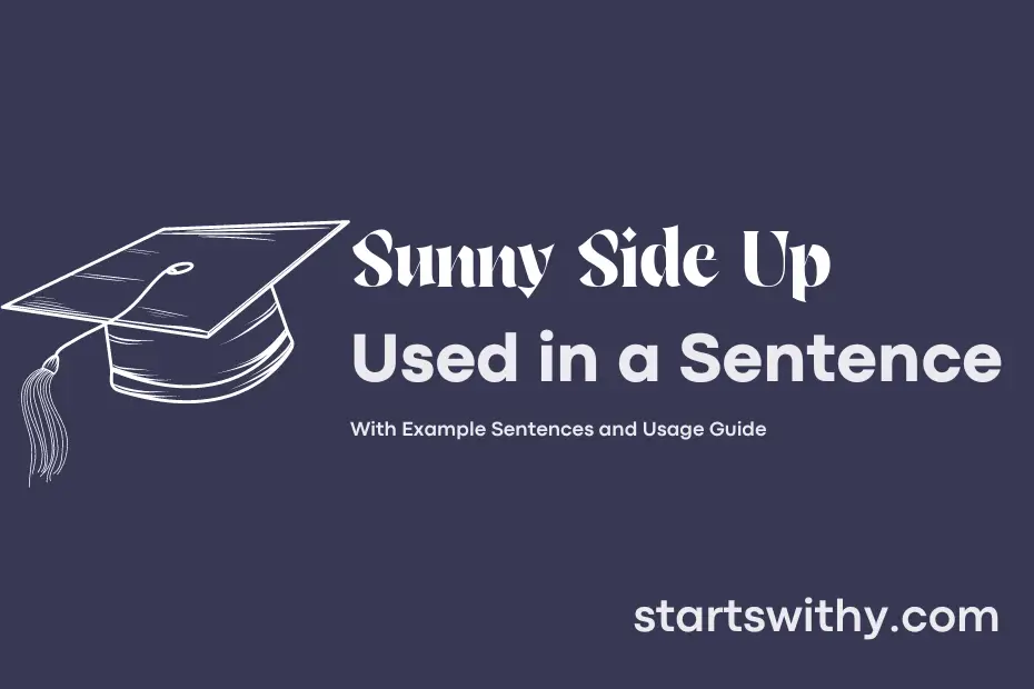 Sentence with Sunny Side Up