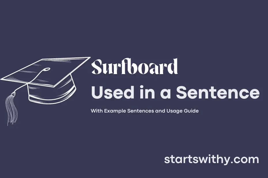 Sentence with Surfboard