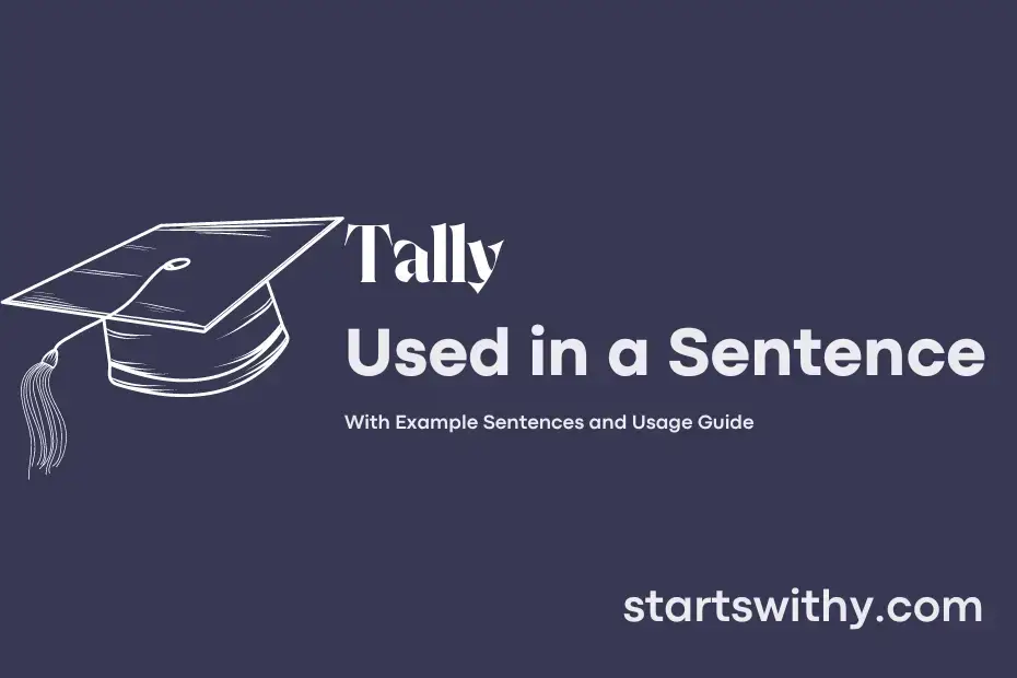 Sentence with Tally